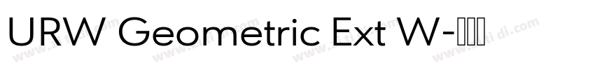 URW Geometric Ext W字体转换